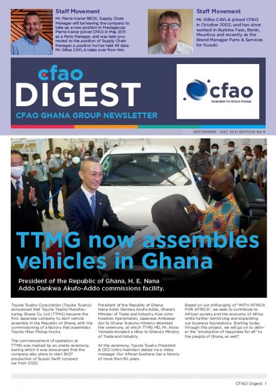 Newsletter - CFAO Digest September 2021